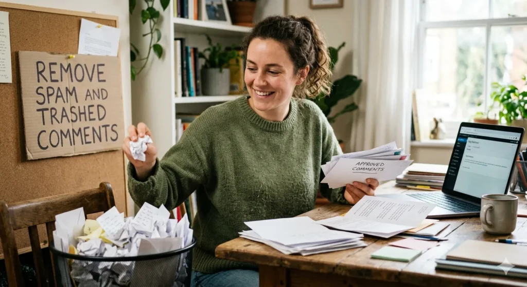 Remove spam and trashed comments