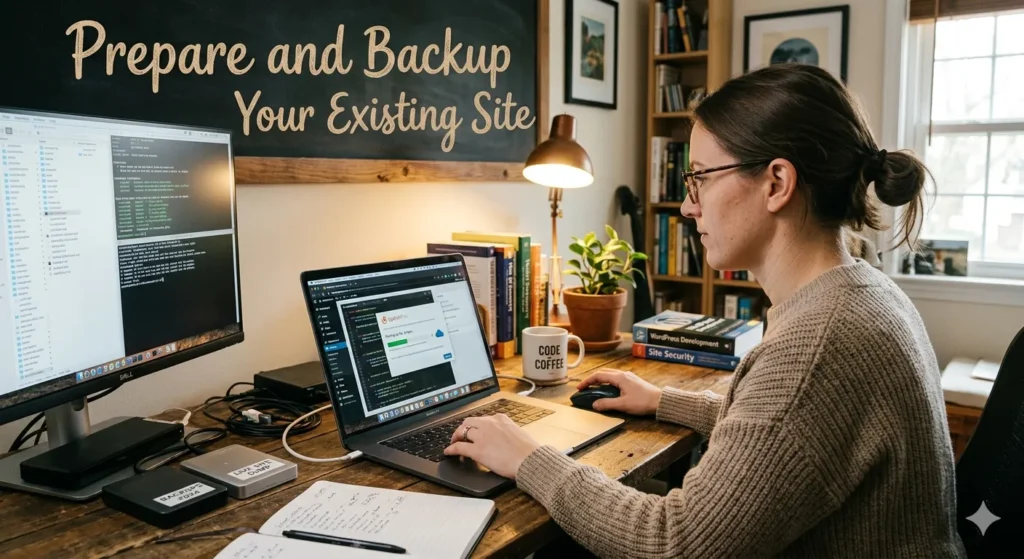 Prepare and Backup Your Existing Site