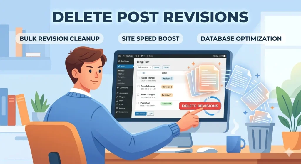 Delete post revisions