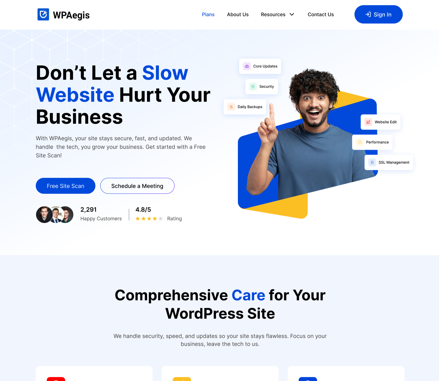 WPAegis Landing Page