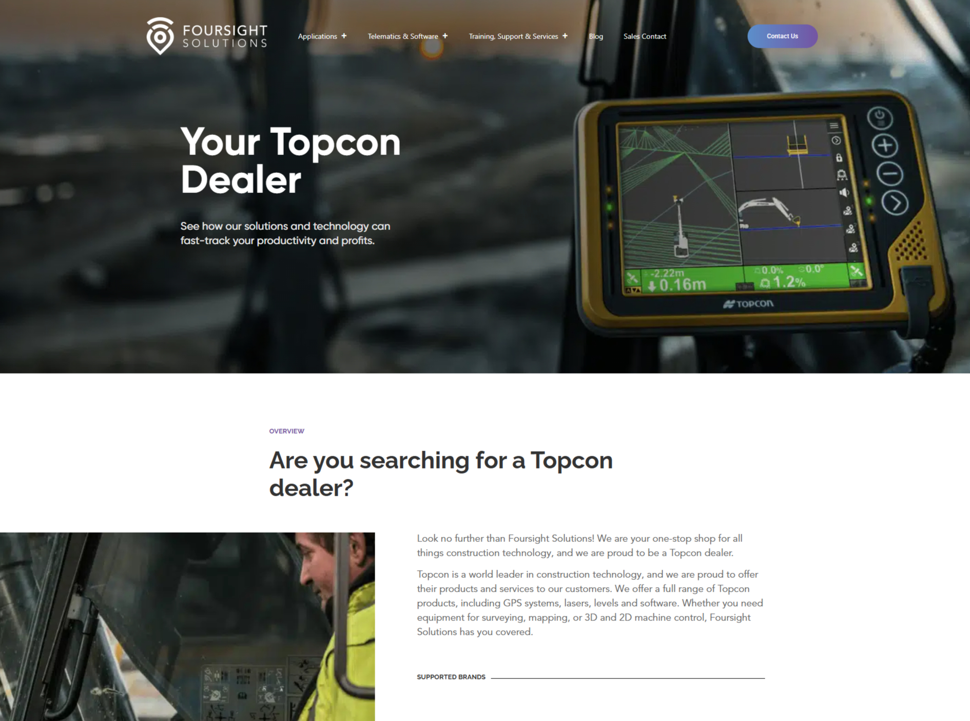 Foresight Solution Landing Page
